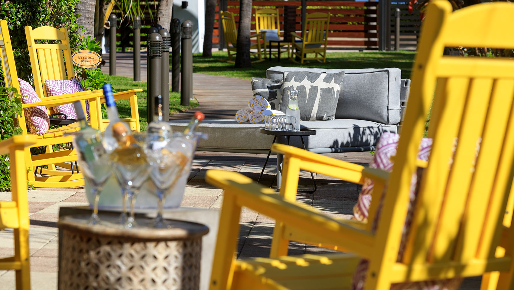 Cabana Exterior Seating at Kimpton Surfcomber