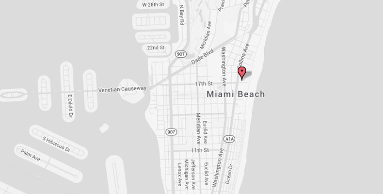 Kimpton Surfcomber Hotel google map