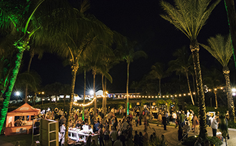 Large outdoor event at Kimpton Surfcomber Hotel